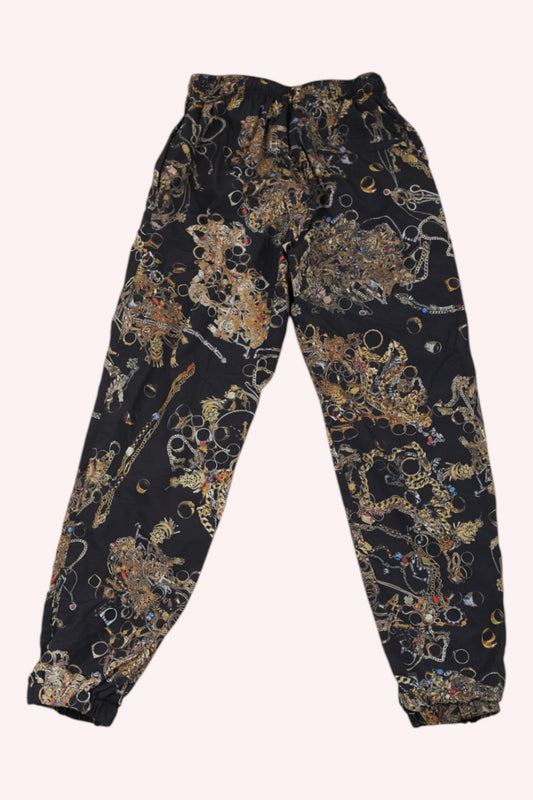 Patta Trousers Black with multicolor print