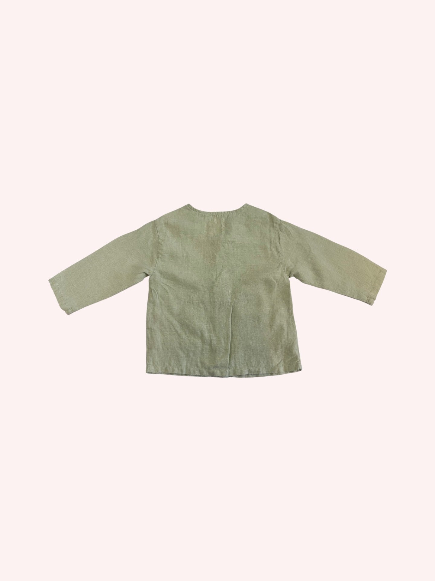 Play Up Linen Buttoned Shirt Brown