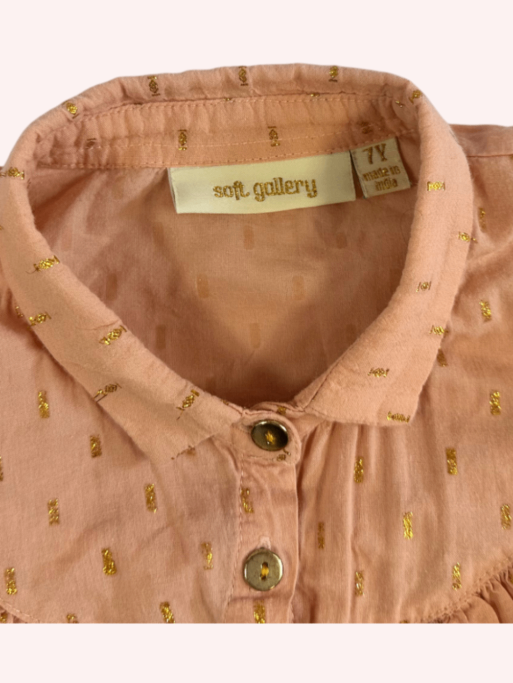 Soft Gallery Sparkle Blouse Peach