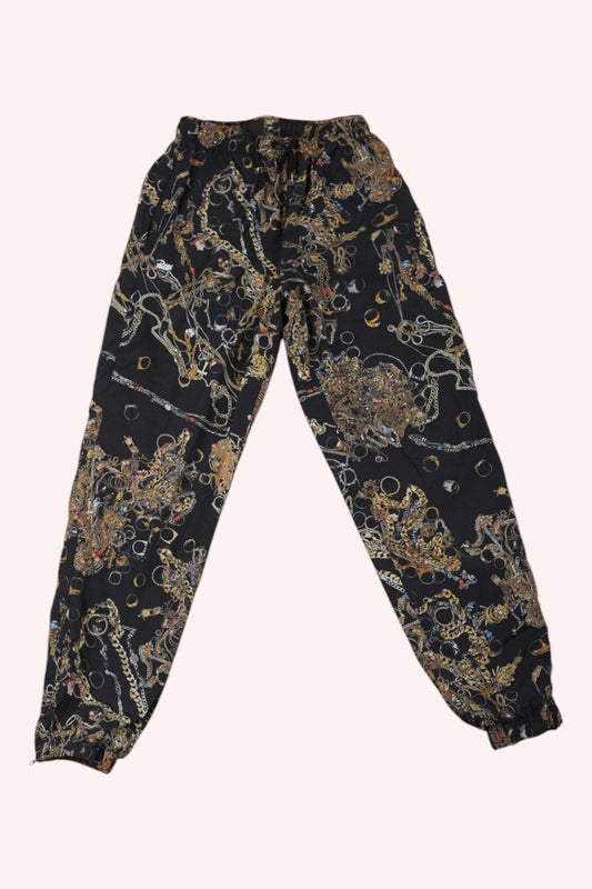 Patta Trousers Black with multicolor print