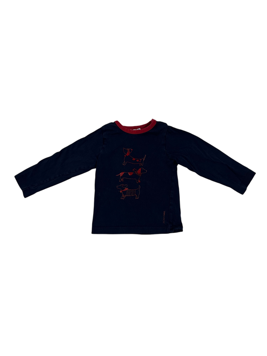 Jacadi Pairs Longsleeve Navy blue with red accents