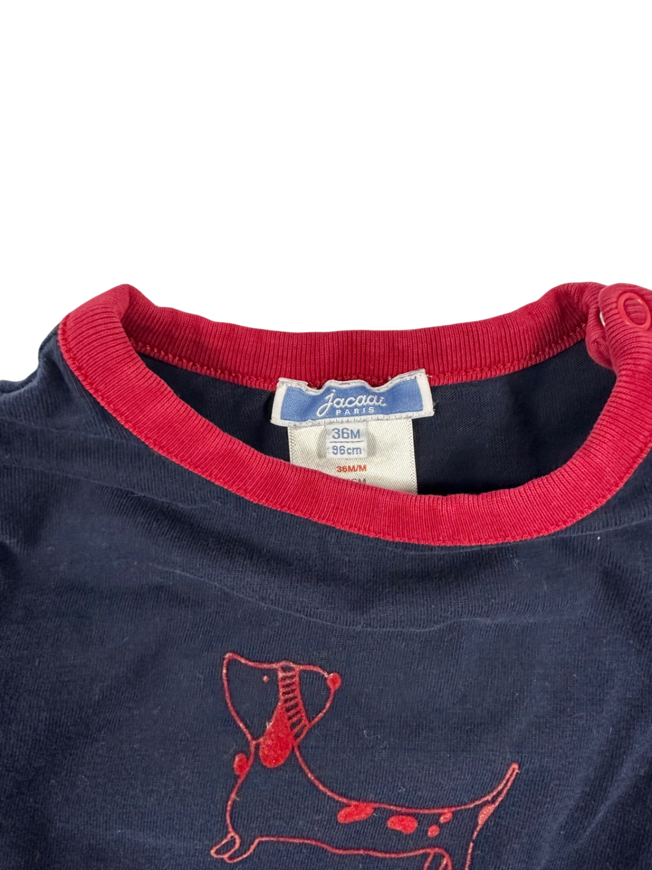 Jacadi Pairs Longsleeve Navy blue with red accents