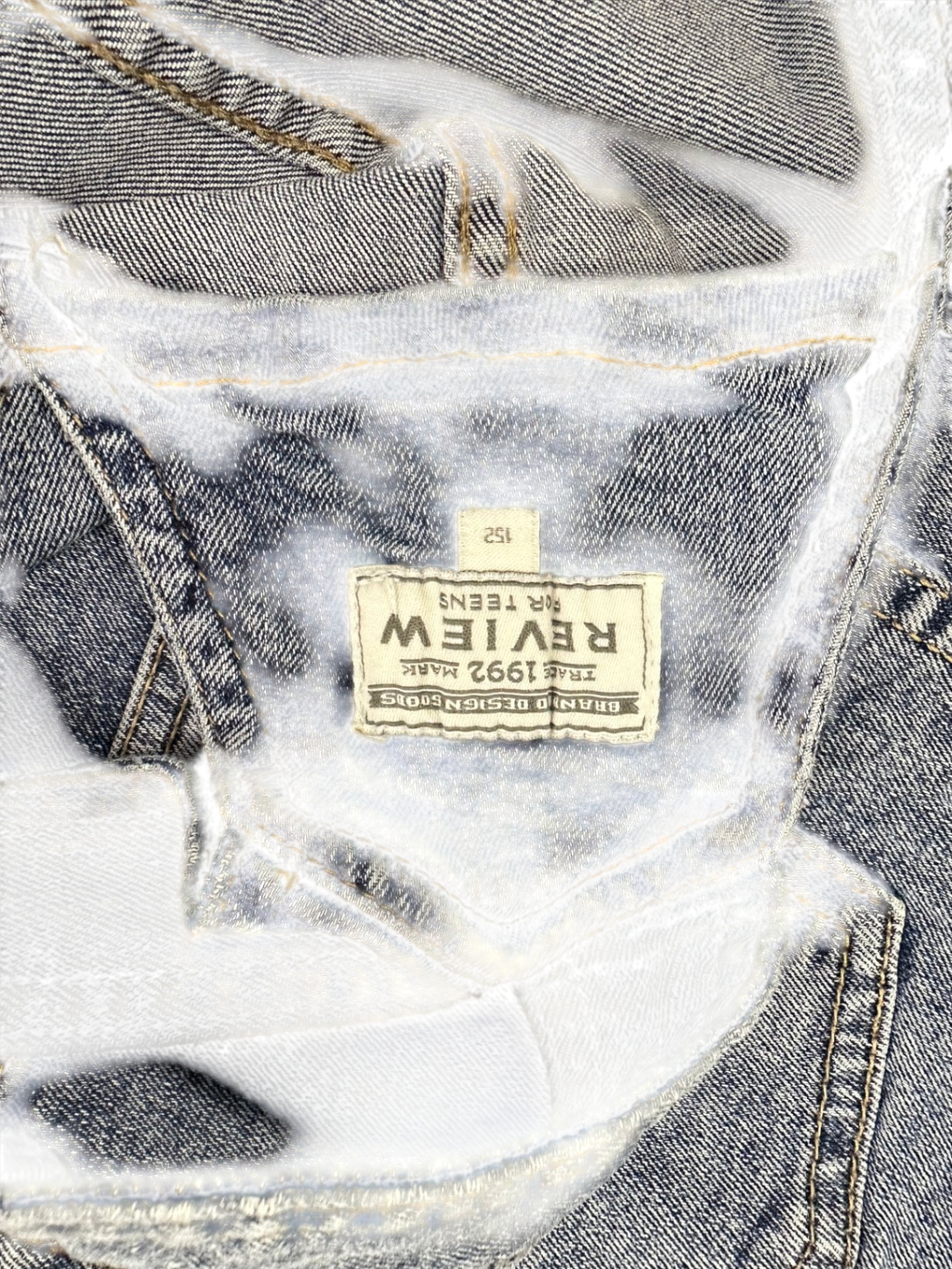 Review Dungaree Dress Blue