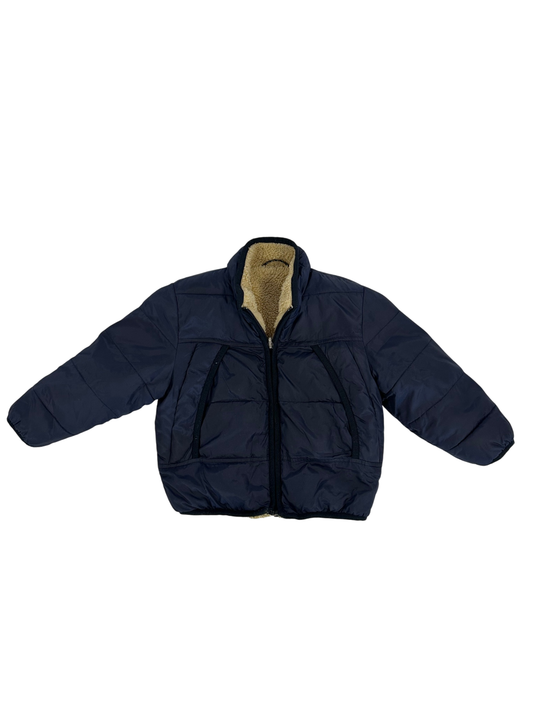 Bellerose Recersible Teddy Jacket Navy Blue