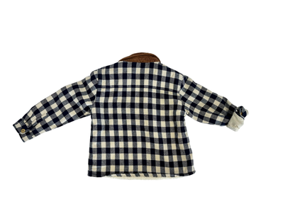 H&M Shirt Navy blue and cream