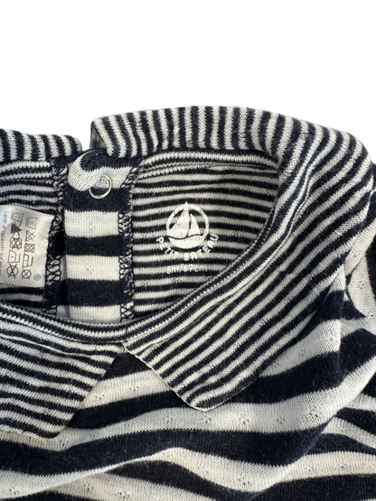 Petit Bateau Baby Set Black and white