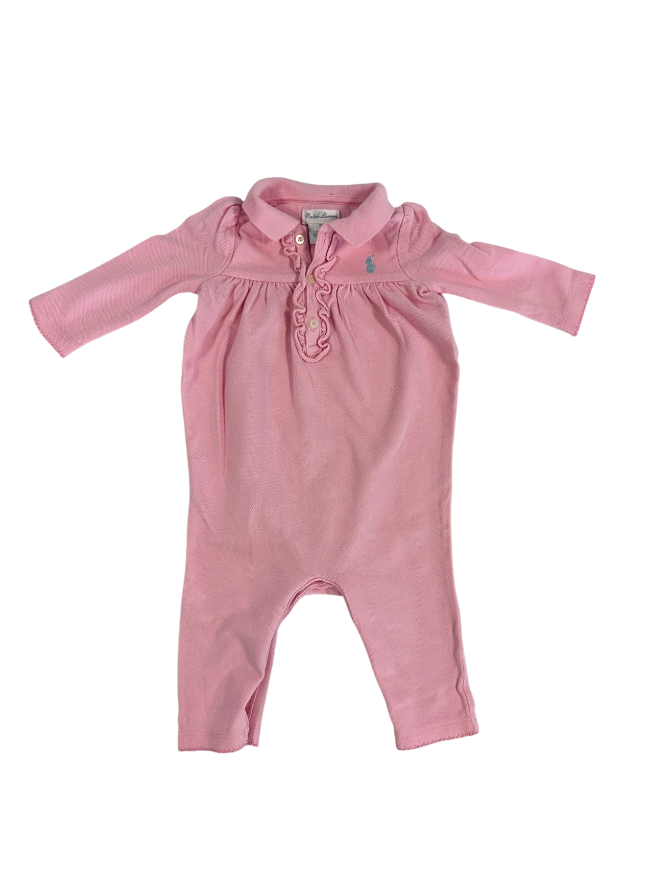 Ralph Lauren Ruffle Cute Bodysuit Pink