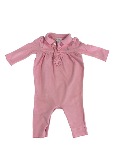 Ralph Lauren Ruffle Cute Bodysuit Pink