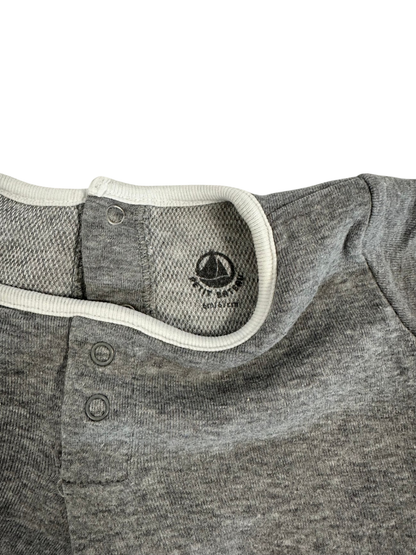 Petit Bateau Baby Onesie Grey