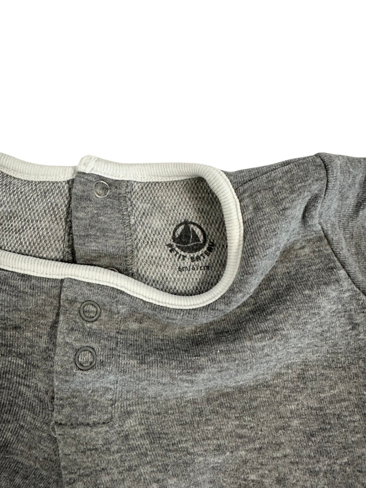Petit Bateau Baby Onesie Grey