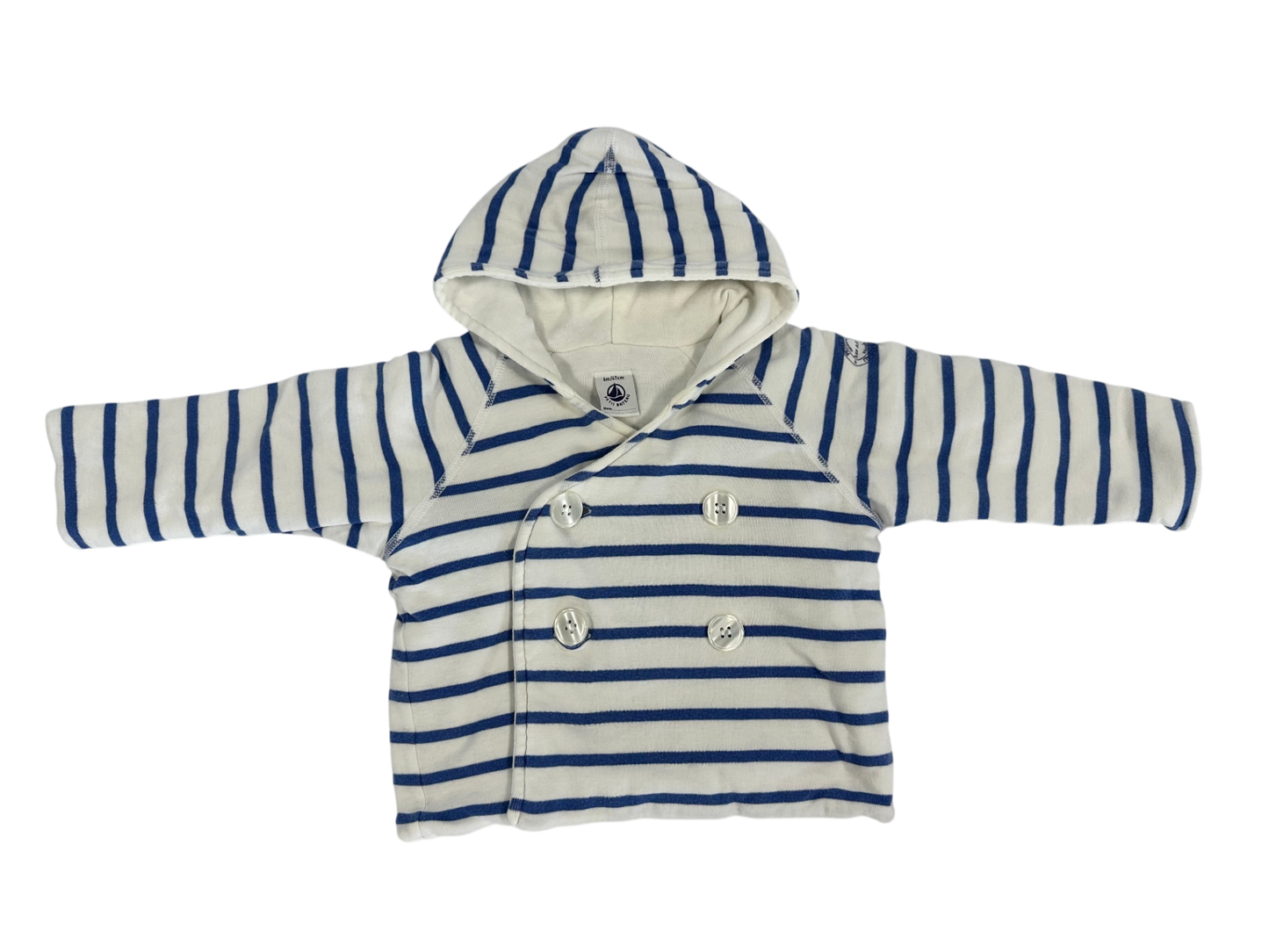 Petit Bateau Jacket White and Blue