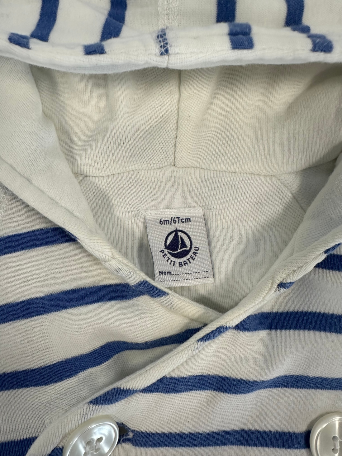 Petit Bateau Jacket White and Blue