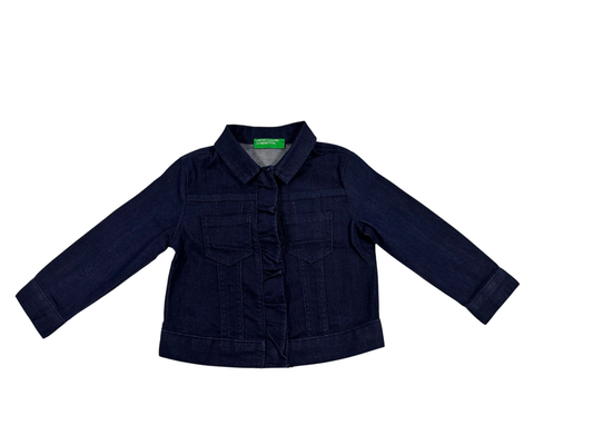 Benetton Denim Jacket Dark Blue