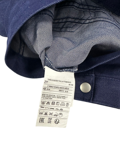 Benetton Denim Jacket Dark Blue
