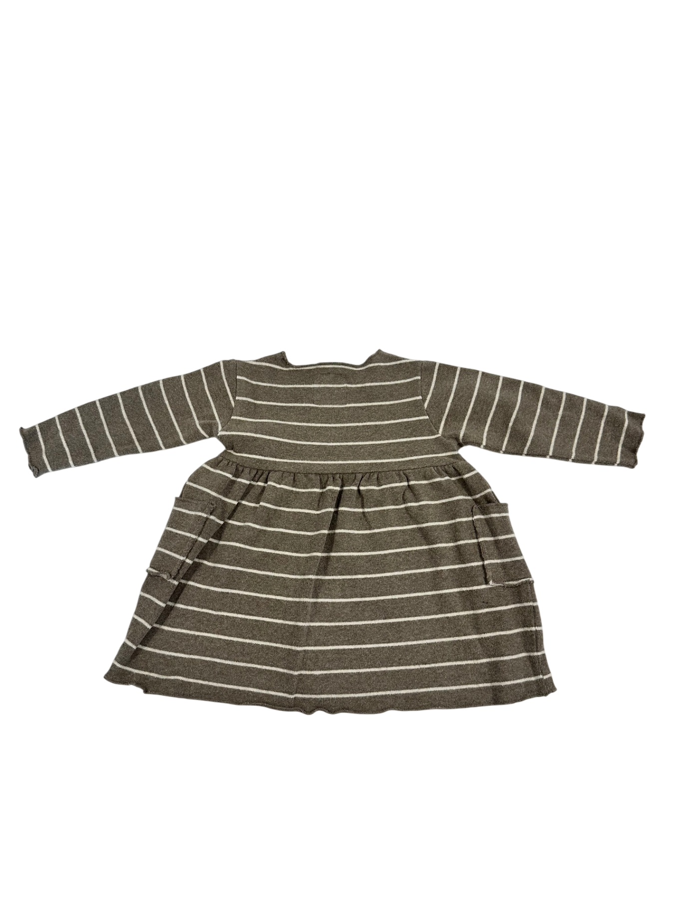 Play Up Dress Brown with white stripes