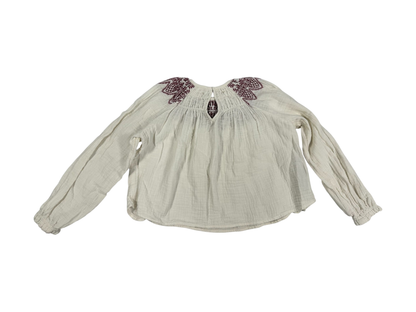 Mango Muslin Gipsy Blouse Off-white