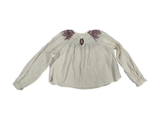 Mango Muslin Gipsy Blouse Off-white