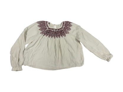 Mango Muslin Gipsy Blouse Off-white