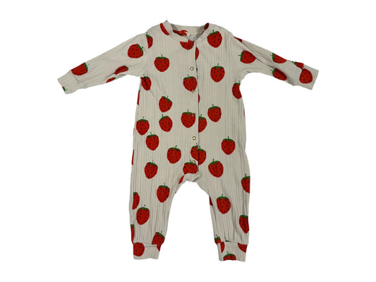 Mini Rodini Jumpsuit Red and White