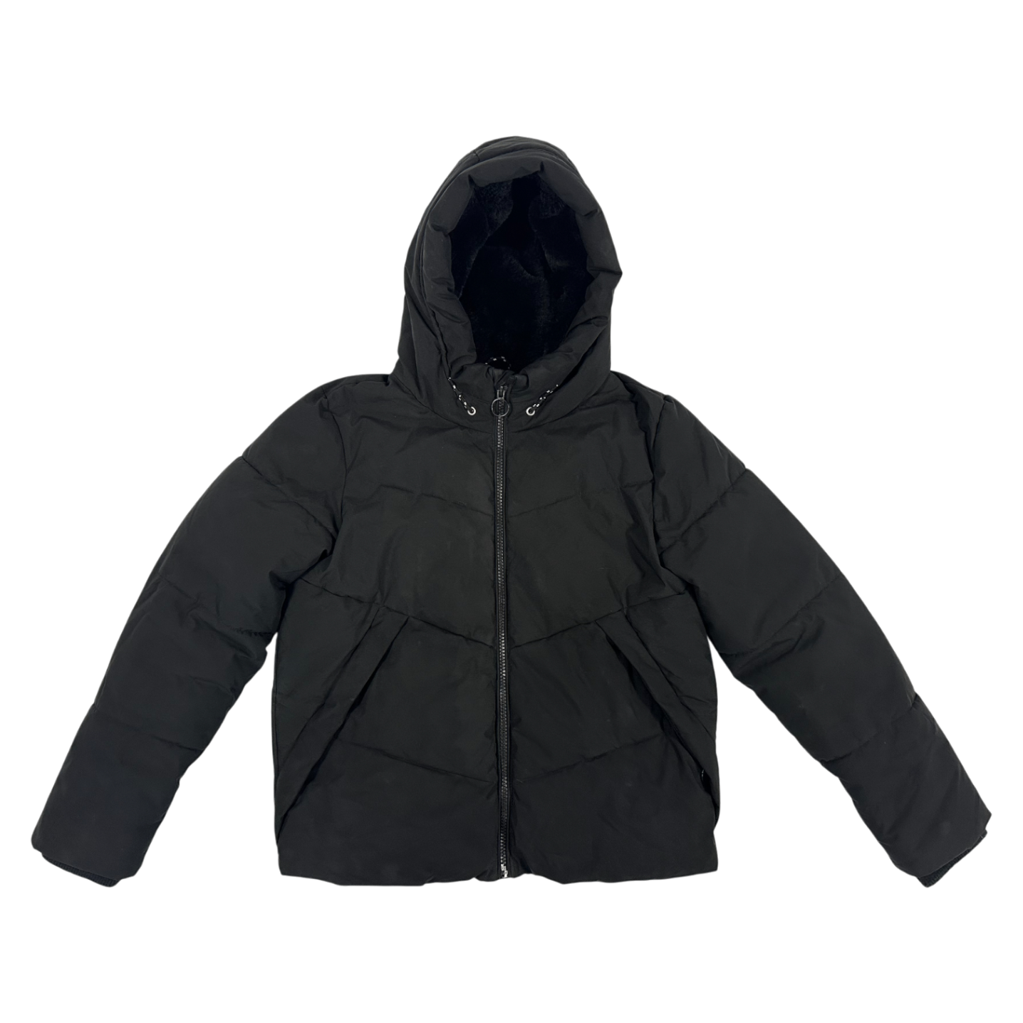 Strong American Girl Thick Winter Jacket Black