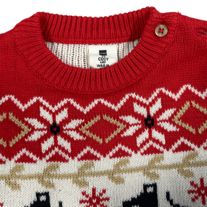 Hema "Fancy Christmas Sweater" Red