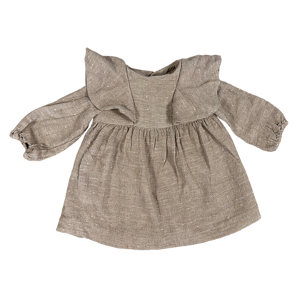 Zara Dress Beige with Glitter