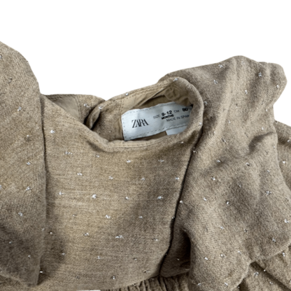 Zara Dress Beige with Glitter