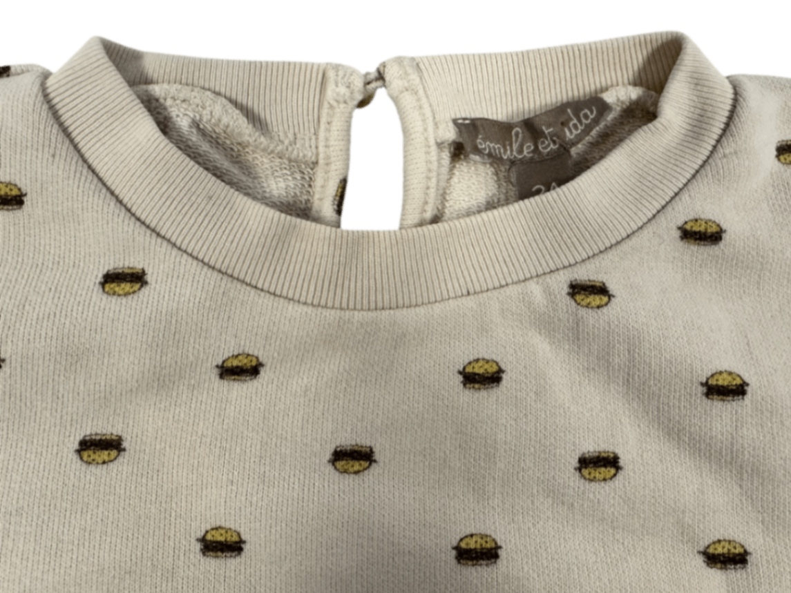 Emile et Ida Sweatshirt Beige Burger