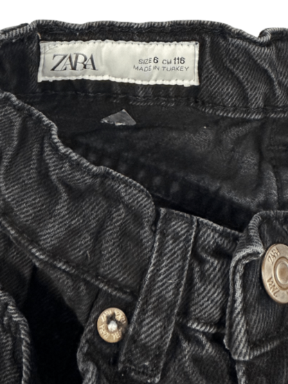 Zara Barrel Jeans Black