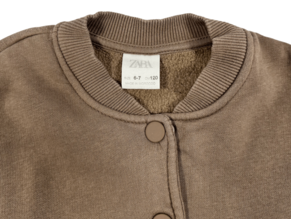 Zara Cotton Cardie Brown