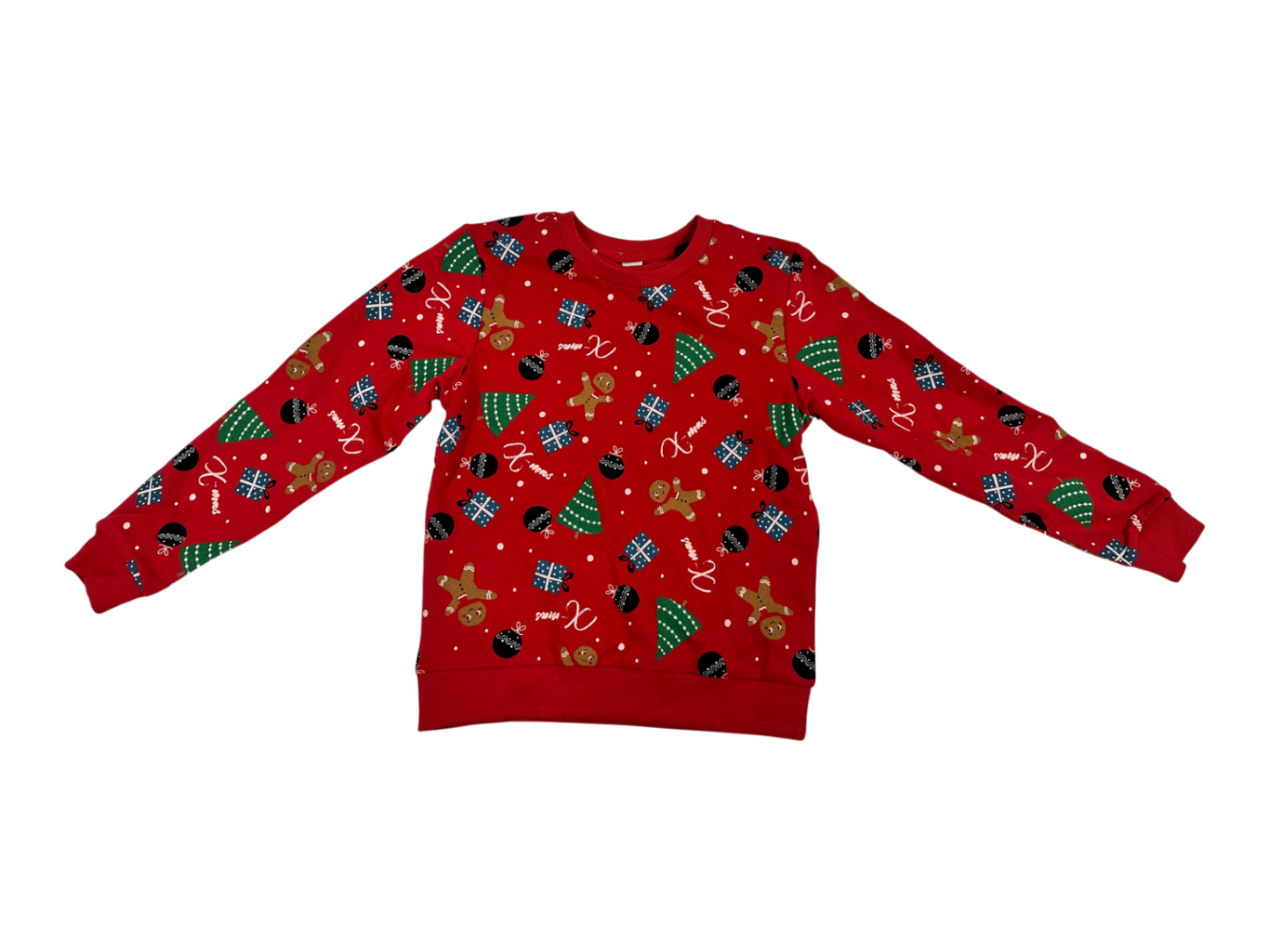 100% Cotton Sweatshirt Red