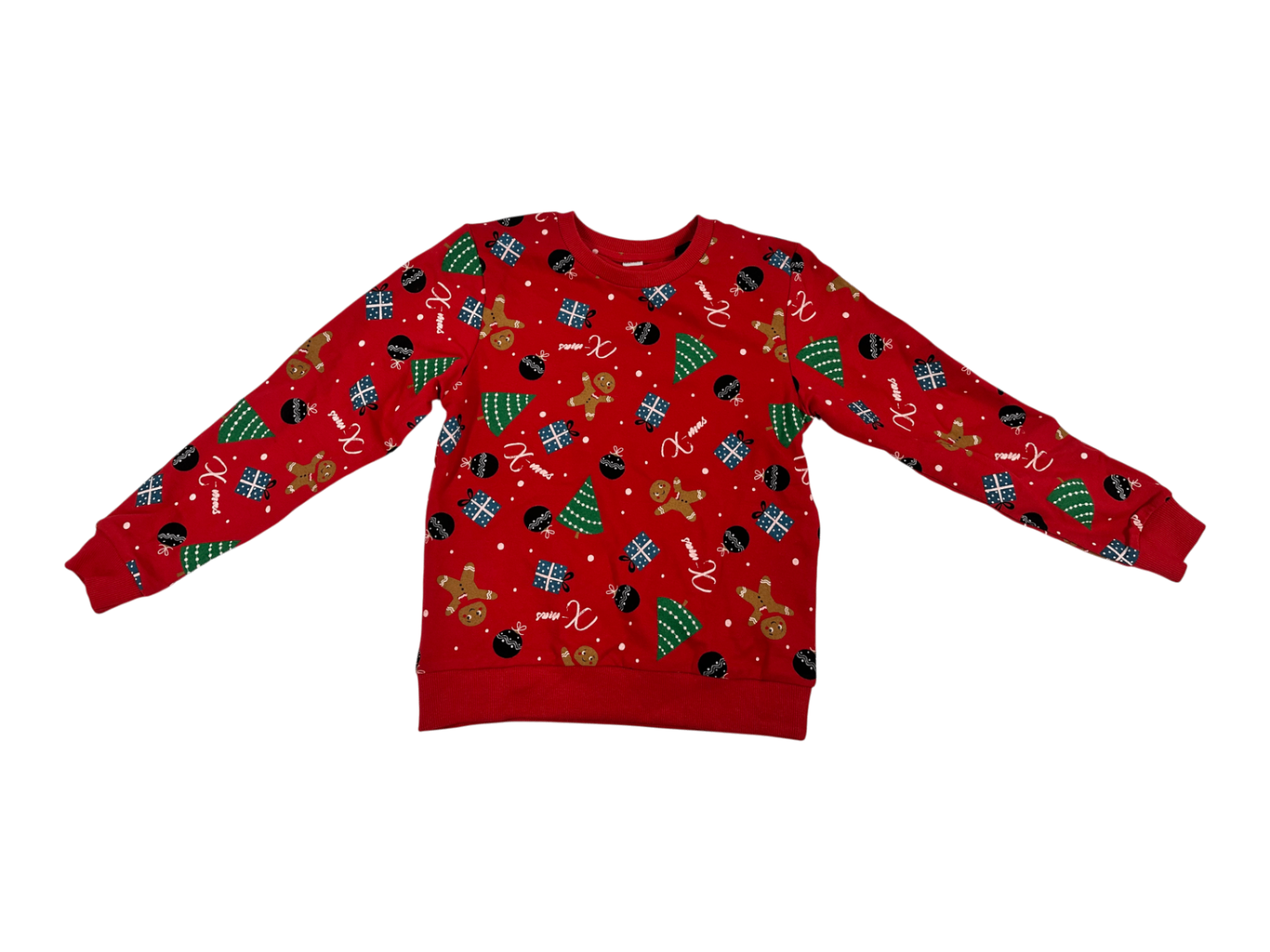 100% Cotton Sweatshirt Red