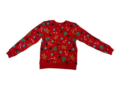 100% Cotton Sweatshirt Red