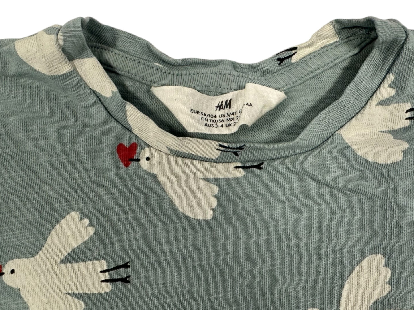 H&M T-Shirt Blue Dove