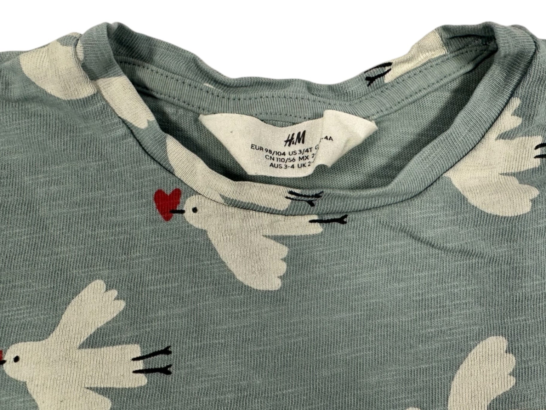 H&M T-Shirt Blue Dove