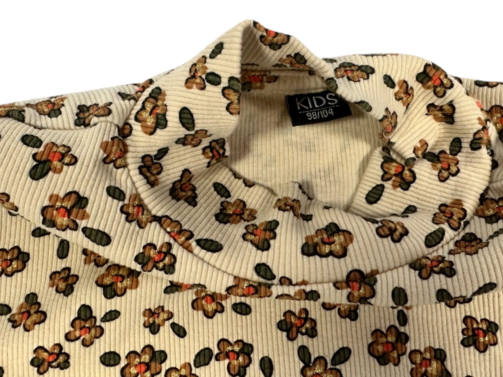 Kids Shirt Beige with glitter