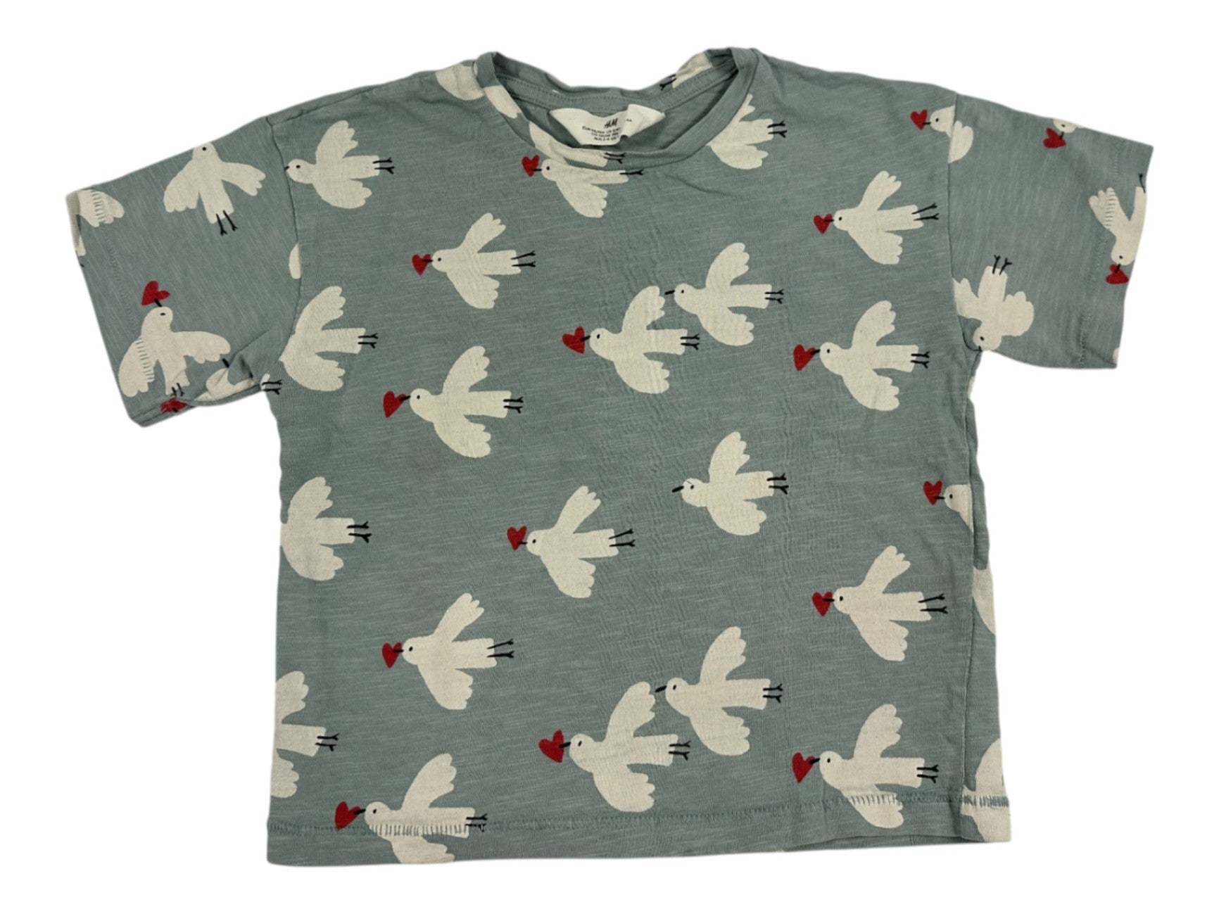 H&M T-Shirt Blue Dove