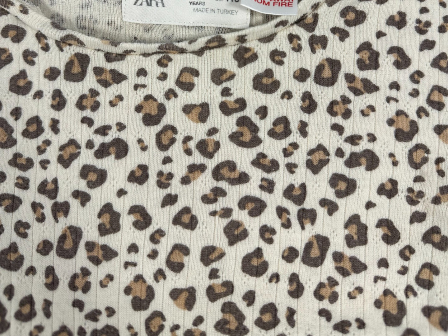 Zara Pyjama Leopard Print 100% Cotton