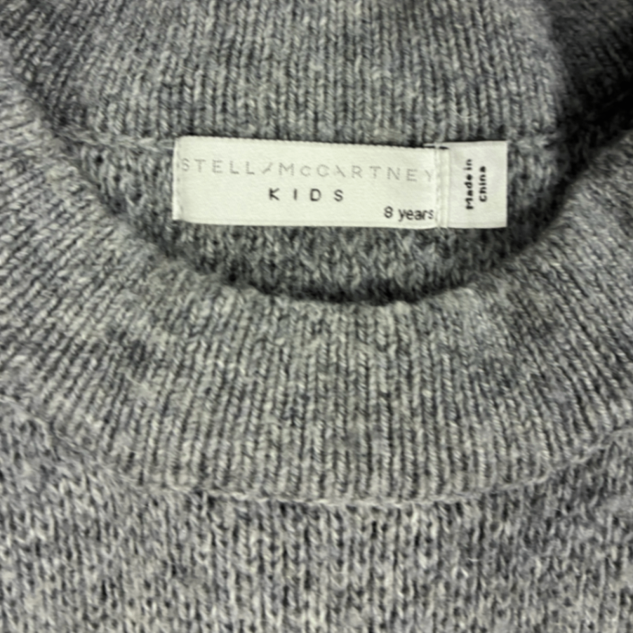 Stella McCartney Kids Poncho Gray and white