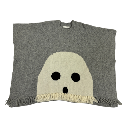 Stella McCartney Kids Poncho Gray and white
