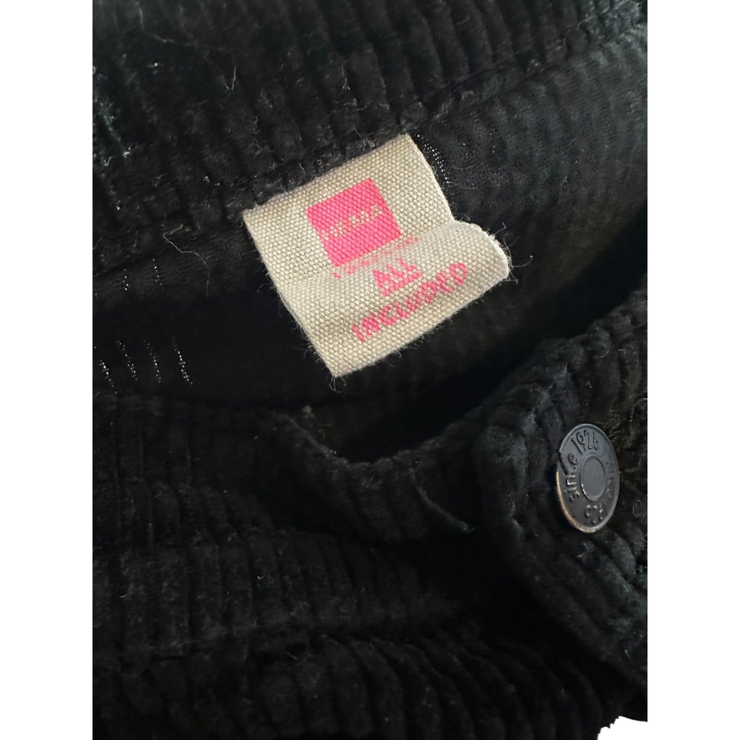 Corduroy Skirt Black