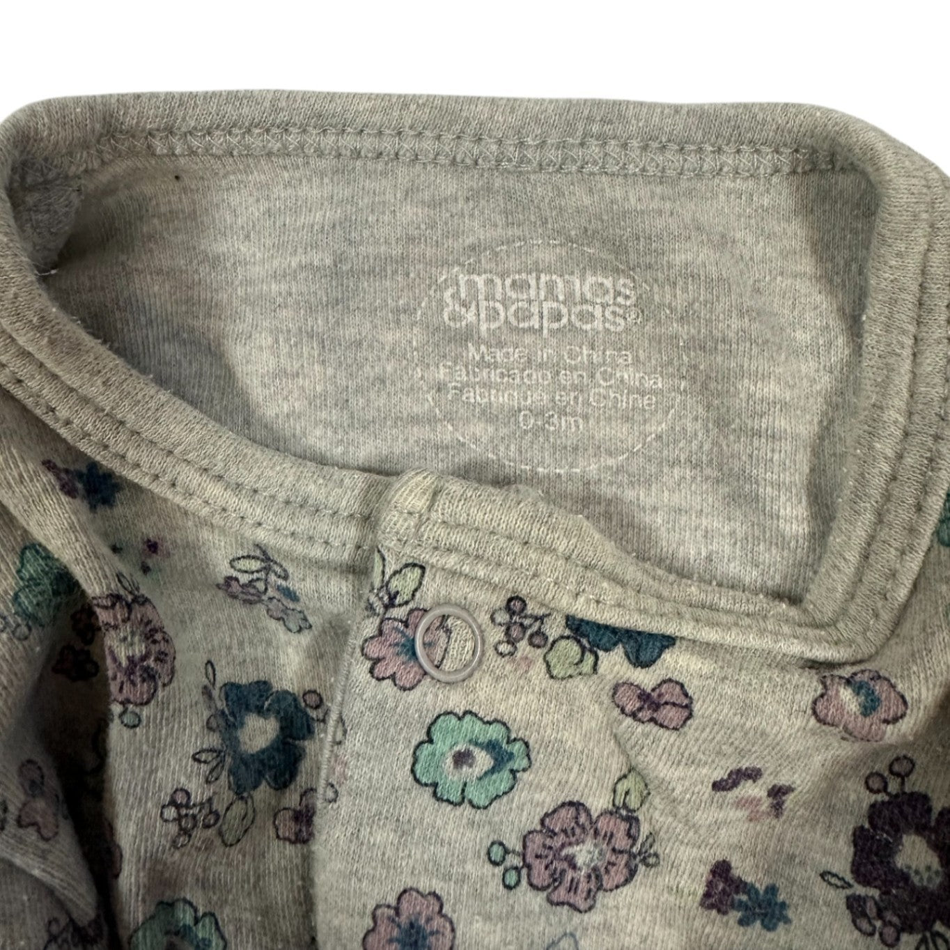 Mamas & Papas Bodysuit Grey