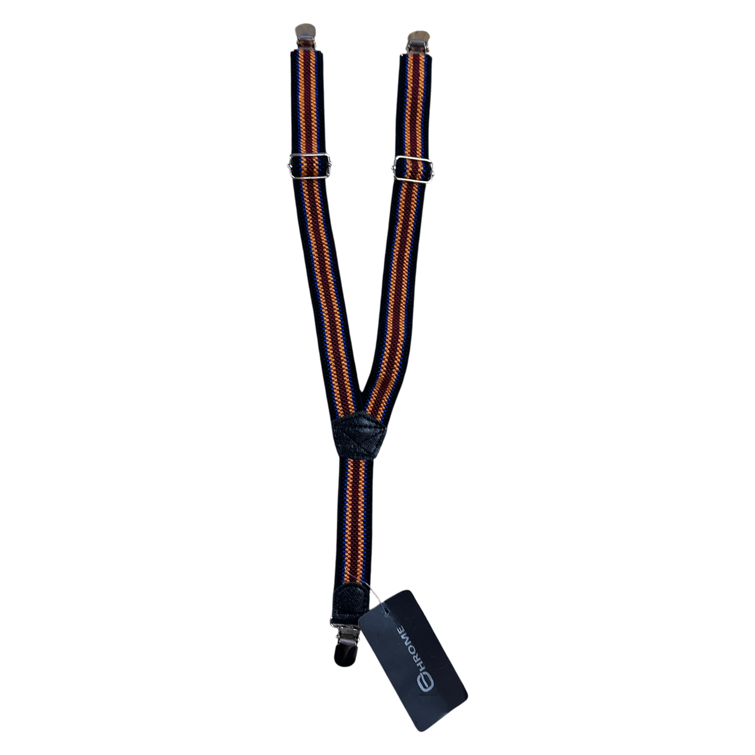 Suspenders Black with white stars