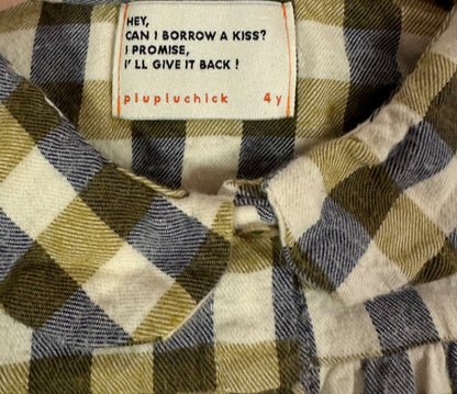 Piupiuchick Brown Check Blouse