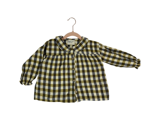 Piupiuchick Brown Check Blouse