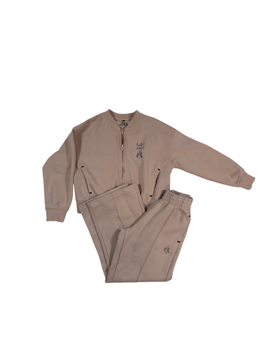 Zara Tracksuit Set Light Pink