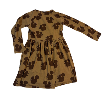 Mini Rodini 🐿️ Squirrel Dress Brown