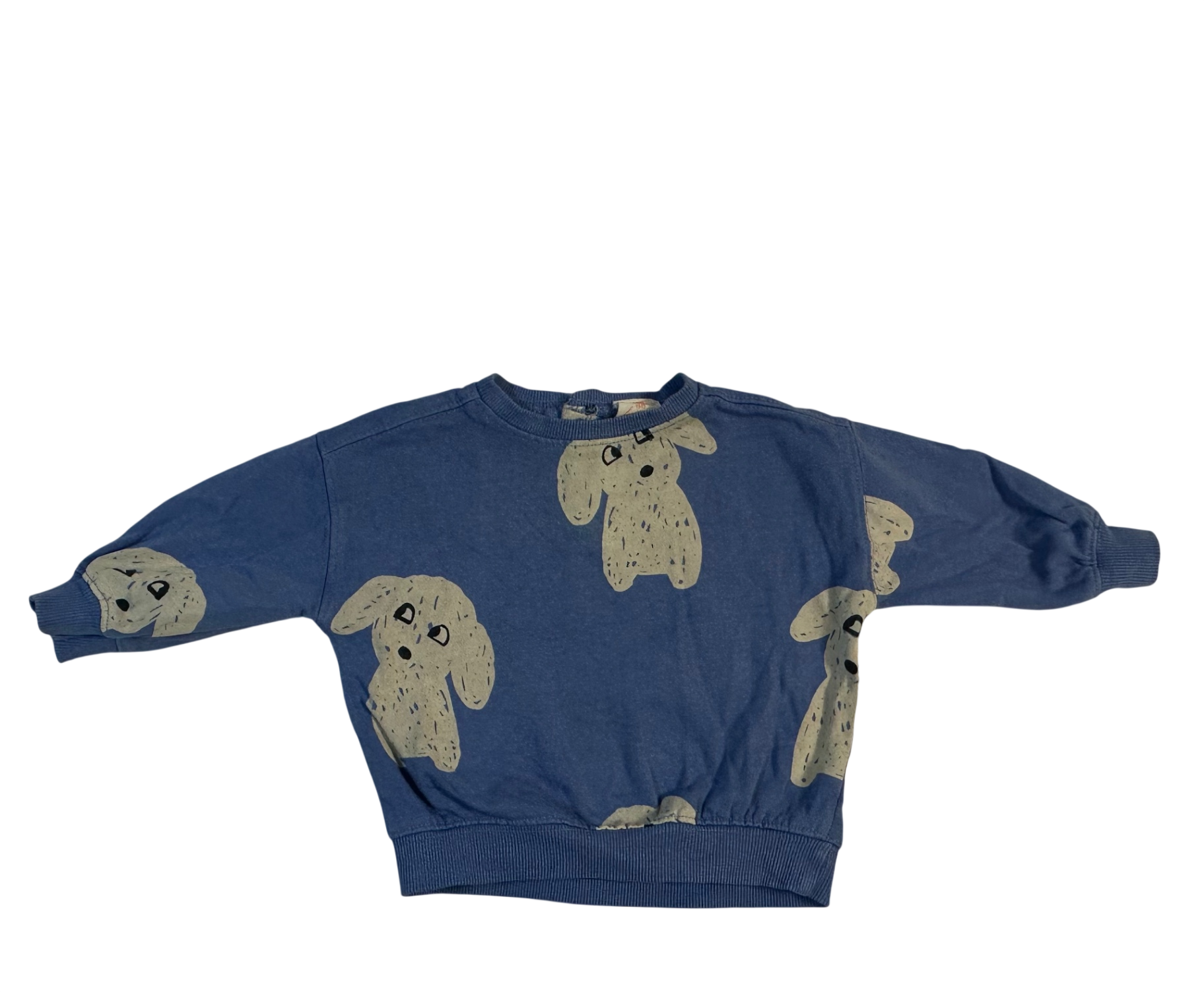 HEMA Sweater Blue with dog pattern