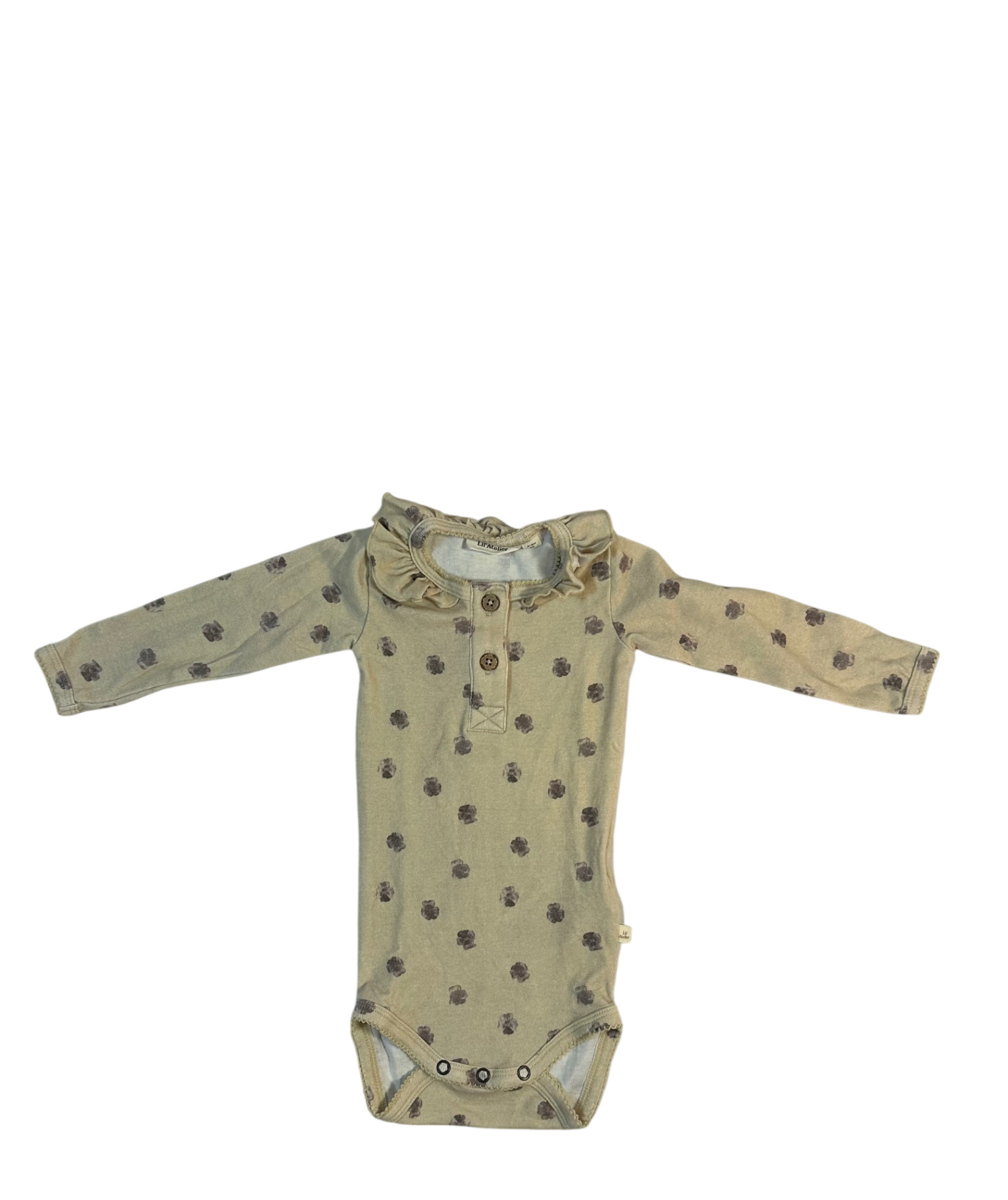 Lil' Atelier Romper Beige with floral print