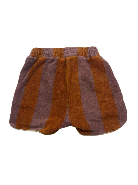 Sproet & Sprout Shorts Brown and mauve stripes